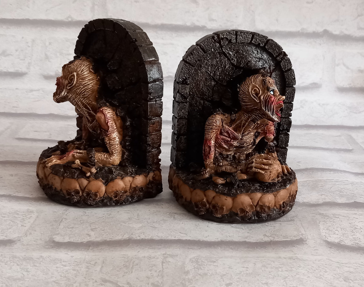 Zombie Head Bookends