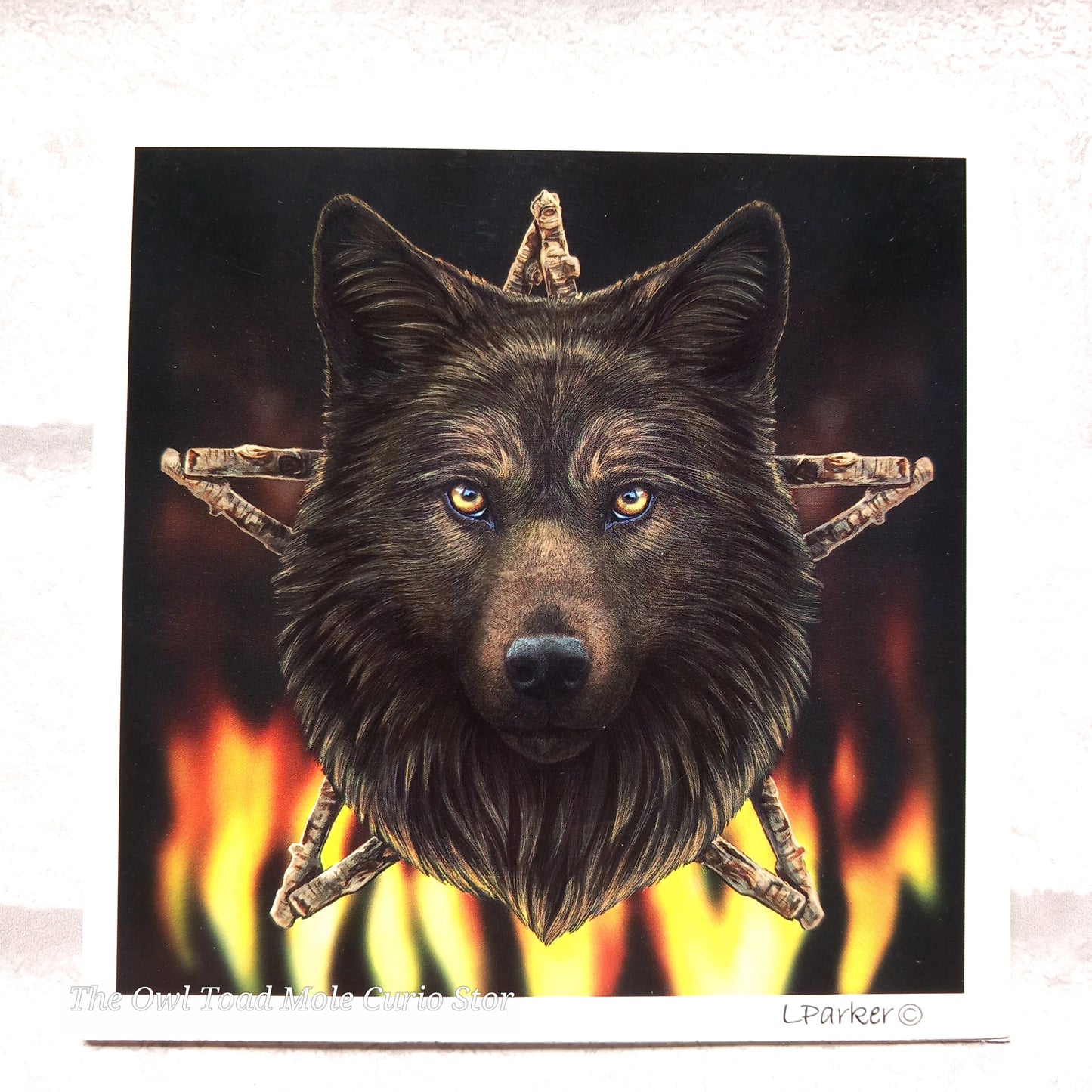 A Wolf Head and Pentagram